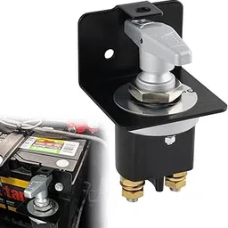 VVORHSBELL Disconnect Switch 12V 24V 36V with Lockout Plate，20247 Battery Cut Off Switch 500A High Current Battery Kill Switch Compatible with Polarity Negative Kill Switch for Cars, Boats, RVs-picture-34