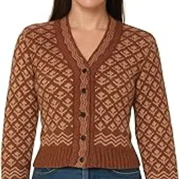 leafbird Kuku Hosiery Arrow Design FullSleeves Saree Blouse for Women| Buttoned Winter top|Winter wear for Adult Girls/Women-picture-53