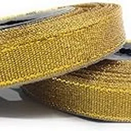 Arham Mktg Gota Ribbon Lace Border for Sarees/Lehenga/Suits/Blouses and Craft (Size:- 0.50 Inches, Length:- 20 m Each Approx) - Set of 2 Rolls-image-21