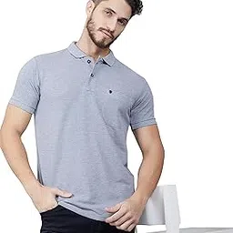 proriders Half Sleeve Pique Fabric Regular Fit Mens Polo Tshirt with Chest Pocket for Casual Wear-picture-31