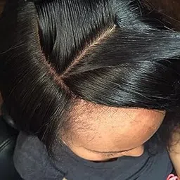 Kabello Lase Front Silk Base Closure | Hair Closure Topper For Women (Black)-picture-36