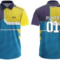 Dika Sports Custom Number and Number Cricket Sports Jersey Tshirt for Men | 2 Year to 5XL-picture-14