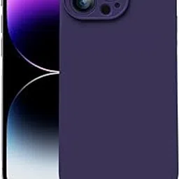 amazon basics Liquid Silicone Cover Compatible for iPhone 14 Pro Max Case 3 Layer Microfiber Lining Covers Full Body Protective Wireless Charging Shockproof Back Cover (6.7 inches)(Deep Purple)-image-9