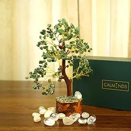 CALMINDS Green Aventurine Crystal Tree Luck & Abundance Emotional Healing & Stability Heart Chakra Healing Energy Protection Emotional Healing Spiritual Growth Manifestation of Goals-picture-17