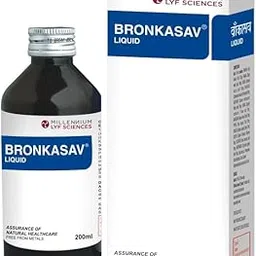 BRONKASAV Natural Cough Syrup | With Draksha, Vasaka, Nagkesar, Kantakari, Soonth, Yashtimadhu For Throat Relief, Asthama and Bronchitis 200 ml Pack of 2-picture-21