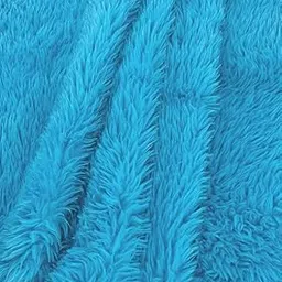 Solid Fabric For Multi-Purpose Uses - 3 Feet X 5 Feet Fur Fabric (Blue)-picture-12