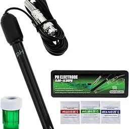 0-14 pH Electrode Probe BNC Connector, 300cm Cable for PH Meter Monitor Controller Test Sensor, Replacement Kit for Aquarium Hydroponics Plant Pool Spa (300cm Long Cable)-picture-19