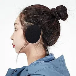 ATORSE 1Pair Ear Warmer Women Men Earmuffs Outdoor Portable Soft Bandless Ear Muffs Black-image-38