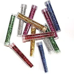 Pack of 6 Glitter Sparkle Powder for Art & Craft Decoration-image-41