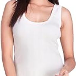 dollar Cotton Ultra Thermal Solid Sleeveless Regular Fit Top for Women, 2XL, Off White-picture-42