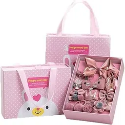 Set of 18 Pcs Fancy Head wear Accessories For Baby Girls/Toddlers Children's Suit Girls Baby Hair Clips Small Safety Clip Princess Hairpin Baby Hair Accessories Gift Box-image-51