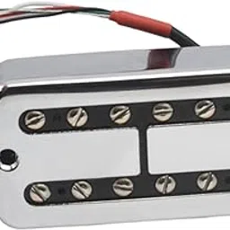 STYLEHEAVEN Electric Guitar Bridge Pickup Guitar Parts Prewired Humbucking Bridge Pickup Silver 52mm-image-13