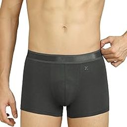 xyxx Men's Crest Supima Cotton-Modal Blend Regular Fit Solid Antimicrobial Trunks with No Marks Waistband-picture-7
