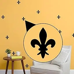WallDesign Royal Pattern Black Colour Set of 55 Geometric Wall Decals for Bedroom, Kids Room, Hall, Home Décor, Living Room-picture-26