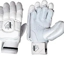 Fearless Cricket Batting Gloves .Suitable for Unisex Professional Players (White, Youth, Right)-picture-54