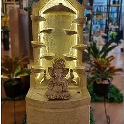 Shawshank Water Fountain Diya Ganesh 48 Inch Water Fountain Indoor Outdoor Fountain Home Office Living Room Dcor with LED Lights and Water Pump-image-47