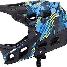 Full Face Bike Helmet Ventilation Protection Gear Bicycle Helmet for Outdoor Blue-picture-33