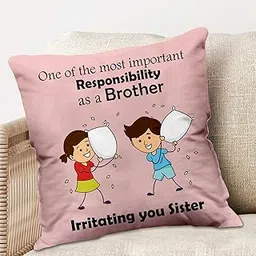 ME & YOU Cushion for Sister Gift, Funny Quoted Cushion Gift for Sister on her Birthday, Anniversary, Rakhi (12 * 12 in)-picture-63