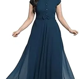 dream crushers Women's Maxi Dress with Tie-Up Neckline, Cap Sleeves and Maternity Dress, Side Zipper Dress for Pregnant Ladies Gown-picture-47