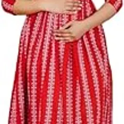 khejal Front Zip Maternity Kurta Set for Pregnant Women | Cotton Rayon Feeding Kurtis | Stylish Nursing Wear for Daily & Festive Use-picture-39