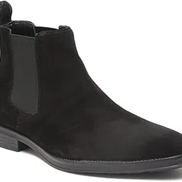 teakwood leathers Men Black Suede Chelsea Boots-picture-15