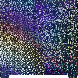 IdeaFormer-3D K1 Max Build Plate 310x315mm, Double Sided Rainbow Circles+Kaleidoscope PEK Flexible Spring Steel Sheet without Magnetic Palte for Creality K1 Max 3D Printer-picture-25