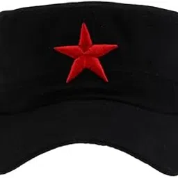 secret desire Cotton Red Star Hat Men Women Outdoor Cap Camping Hiking Travel Black-picture-38