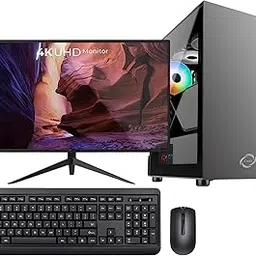 CHIST Gaming Desktop PC, Core i5-9400 4.40 GHz, 16GB RAM, 1TB NVME SSD, 24-ICH IPS Monitor, Keyboard &Mouse, WiFi& Bluetooth, Windows 11 Pro (Black)-image-41