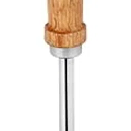 Embassy Stainless Steel Potato Masher with Wooden Handle | Size 3 | Diameter - 8.3 cms | Ideal for mashing Vegetable/Pav Bhaji/Baby Food | Smasher for Kitchen-image-5