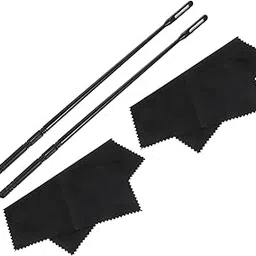 BESPORTBLE 4pcs Flute Cleaning Stick Set Flute Cleaning Cloth and Rod for and Piccolos Easy to Carry Non-scratch-image-2