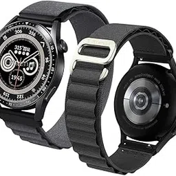 Estrenar 22mm Nylon Smart Watch Strap with Quick Release Pin, Alpine & Trail Loop Compatible with ColorFit Pro 4/Max, OnePlus, Amazfit GTR, Galaxy Watch 3, Realme S/S Pro-image-38