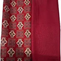 bkrkj Women's Woollen Pashmina Spun Fabric Unstitched Warm Dress Material Winter Wear Printed Salwar Suit acrowool cashmilon cotswool 1-picture-20