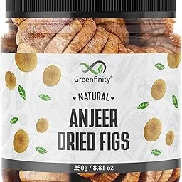GreenFinity Premium Afghani Anjeer - 250 grams | Dried Figs | Natural, Rich in Iron, Fibre & Vitamins Fig / Afghanistan Anjir Dry Fruit Jar Pack.-picture-18