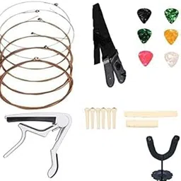 SLS Music Guitar Accessory Combo – Strings, Strap & 5 Picks for Acoustic, Electric & Bass Guitars-image-7