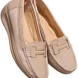 lushe Women’s Beige Loafers | Comfortable Casual Stylish Design | Soft Comfort, Lightweight Design |-picture-54