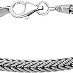 FASHIONS Silver Plated Stainless Steel Cuban Link Bracelet Heavyweight Durable and Stylish Wristband Chain Casual 8 Inch Adjustable Size for Men & Boys-image-32
