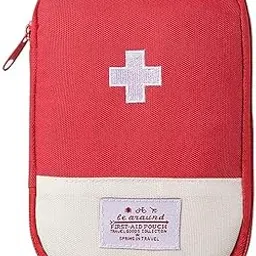 lexazo Polyester Travel Mini First Aid Pouch For Outdoor Medical Bag Emergency Survival First Aid Kit, 8 X 1 X 12 Cm, Multicolor-picture-48