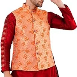 valencia Men Cream Embroidered Modi Jacket Waistcoat-1_34-picture-18