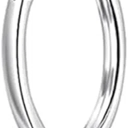 2mm Thick Men's Single Piece Flat Look Hoop Bali Earring | Pure 925 Silver | Plain Round Piercing Ear Ring of 2X2mm Square Pipe | | Gift Item for Women Men Girls Boys Kids, One (1) Piece-image-17