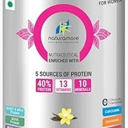 Naturamor Women's Protein Powder, French Vanilla Flavour, 400g, 40% Protein with 5 Sources, 13 Vitamins, 10 Minerals-picture-10