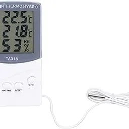 Indoor Outdoor Thermometer, Accurate Digital Hygrometer Indoor Thermometer Humidity Meter with Probe, Large Screen Temperature Humidity Monitor for Home, Office, Garden-picture-30