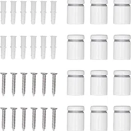 Advertising Glass Standoff Nail, Wall Standoff Sign Holders Screws 19x25mm Rust Resistant White for Glass Signs-picture-17