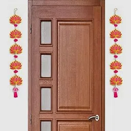 GIFT JAIPUR 5 Tier Set of 2 Pink Lotus Wall Hanging Gift Decorative Showpiece for Diwali Ganesh Chaturthi Pooja Home Decor Temple Marriage Wedding Stage Decoration (5 Tier Pink Lotus Set of 2)-picture-19