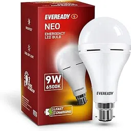 Eveready 9W Emergency Inverter LED Bulb, Cool Day Light (6500K), Rechargeable Bulb with 3 Hours Backup, Ideal for Powercuts, Energy Efficient, B22 Base, Pack of 1-image-26