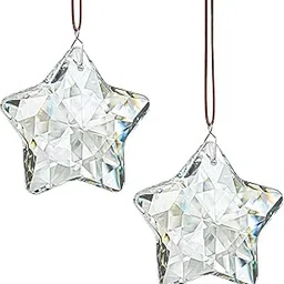 Crystal Star Suncatcher, r 1 Pcs Clear Glass Prism Ornament for Windows, Garden and Chandelier Decoration-picture-28