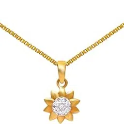 joyalukkas Pride Diamond Collection 18k (750) Yellow Gold and Diamond Pendant-picture-32