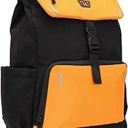 Royal Enfield Urban Carrier Backpack | Seam-Sealed Waterproof Zippers Pockets | Padded Laptop Compartment Bottle Holder Pockets | 100% Polyester outer material | 15 L capacity | YELLOW One Size-picture-54