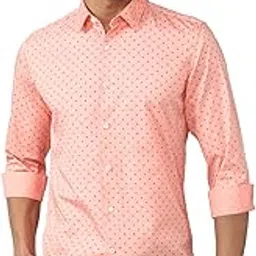 peter england Men's Printed Slim Fit Party Branded Insignia Full Sleeve Casual Shirt Cotton-picture-52