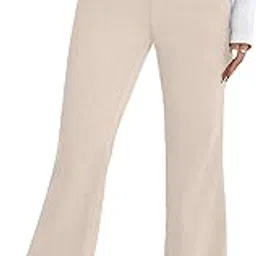 aahwan Low Waist Flared Fly Front Trousers for Women's & Girl's-picture-42