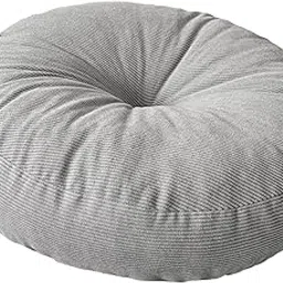 FABLOFT Round Floor Pillow Chair Pad Thick Seating Cushion for Studio Office Balcony Light Gray-image-88